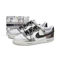 Nike Court Vision 1 M ONE Apocalypse, Box Slip Resistant Abrasion Resistant Low top Skateboard Shoes Men's White Gray DH2987-101(Team177- -BOX) 41