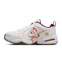 Nike Air Monarch 4 Slip Resistant Abrasion Resistant Low top Chunky Sneakers Unisex White Red IB4607-171(Team181-) 42.5