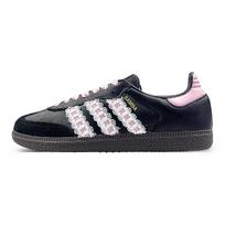 Adidas Originals SAMBA OG Abrasion Resistant Low top Skateboard Shoes Unisex Black Pink B75807(Team1311-) 35⅔