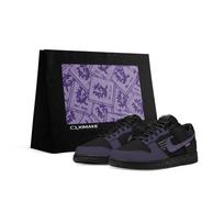 Nike Dunk Abrasion Resistant Breathable Low top Skateboard Shoes Unisex Black Currant Purple IO7606-010(Team577-1.0-BOX) 40.5