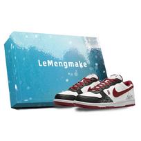 Nike Big Lemon Joy Abrasion Resistant Breathable Low top Skateboard Shoes Men's Black White 355152-150(Team399-S-BOX) 40