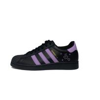 Adidas Originals SUPERSTAR Purple Star Dream Low top Skateboard Shoes Unisex Black Purple EG4959(Team551-) 44⅔