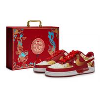 Nike Court Vision Low Skateboard Shoes Women's Low Top White/Red/Gold DH3158-602(Team80-SBOX) 38.5