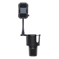 Car Cup Holder Phone Mount 2 in 1 for 4-7inch with 360° Rotation Gooseneck Sturdy Smartphone