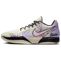 Nike Ja Morant 2 Floral Cushioning, Wear Resistant Low top Basketball Shoes Men's Purple Gold FD7327-100(Team1025-) 40.5
