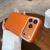 Magnetic Luggage Stripe Case for iPhone 17 Pro Max (3D Skin Feel, 16/15 PM Protective) iPhone 16 Pro
