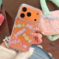 Gold-Plated Colorful Candy Phone Case for iPhone 15/16/17 Pro Max Apple 17 Pro