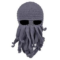 Halloween Balaclava Hat Beard Ski Cap Fashion Knitted Beanie  Party pilka