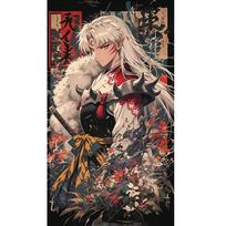 5D Diy Diamond Painting Art Japanese Anime Inuyasha Full Mosaic Embroidery Cross Stitch Kit Home Decor Gift 30x60cm Full Round