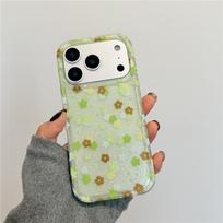 Floral Glitter IMD Case for iPhone 14/15/16/17 Pro Max iPhone 14