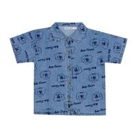 Bobo Choses Kids Denim Shirt Pickles The Dog B126ac037 461 B126AC037 461 (4A)
