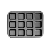 Square Shape Mini Loaf Pan Corrosion-Resistant Muffin Cupcake Pan  Home Baking Tools Grey 1