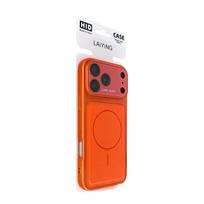 Crystal Lens Lychee Pattern Magnetic Drop-proof Full Coverage Phone Case for iPhone 11 Pro Max iPhone 14 oranžinė