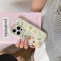 Graffiti Starfish Tomato Shell Case for iPhone 13/14/15 Pro Max/16 - New Style iPhone 15 Pro
