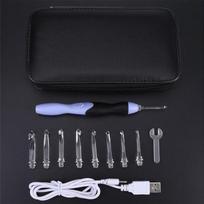 9 viename Šviečiantys nėrimo kabliukai mezgimo adatų rinkinys USB mezgimo pynimo įrankių rinkinys kabliukai nėrimo LED siuvimo adatos HMM