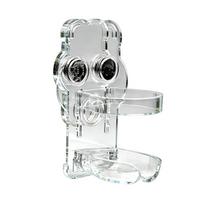 Wall-mounted Magnetic Base Holder Transparent Water Dispenser Stand  Guinea Pigs Acrylic