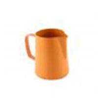 400ml Stainless Steel Milk Frothing Pitcher Coffee Cup Frother Jug for Latte Art oranžinė