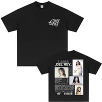 2025 Summer Lana Del Rey UK Ireland Tour 100 Pure Cotton Printed Tshirt Unisex Women Hip Hop Fashion Trend Leisure Short Sleeve S
