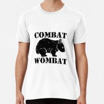 Combat Wombat Premium T-Shirt Mens Womens Tees Top S to 5XL Made in the AU/USA T-Shirt Mens Womens Tees Top 2XL