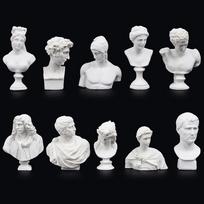 10 VNT./Rinkinys Graikų Mitologijos Statulėlė Dervos Skulptūra Pasaulyje Žinomas Biustas Figūrėlė dekoras menui