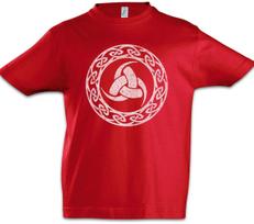 Odhins Horns II Boys kids boys T-Shirt Valhalla Vikings Vikings Odin Symbol Horns 140