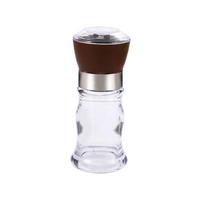 Acrylic Refillable Adjustable Natural Spice Grinder Pepper Mill Grinder Kitchen Tool Sea Salt Jar ruda