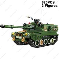 WW2 Military Scale Model PLZ-05 Self-propelled Howitzer Tank Desktop Decoration Collection Ornaments Building Block Set Christmas Toys  Playsets