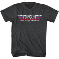Top Gun 30th Anniversary Men's T Shirt Metallic Movie Logo Maverick Goose Cruise XL