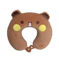 Cute Anime Bubu U-shaped Pillow Soft Plush Dudu Panda Portable Neck Pillow Adult Travel Pillow Nap Flight Neck Pillow Children ruda