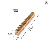 1 Pcs Portable Pizza Oven Long Wood Handle Cleaning Brush Easy Cleaning Hard Bristles Grill Brush For Pizza Oven Grill Cleaning