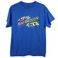 Sise Bros Racing Graphic T-Shirt Blue 73 9 Zack Sise Gildan Cotton Size M/L 2XL