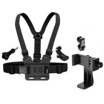 Mobile Phone Chest Strap Harness Mount for iPhone GoPro 10 11 12 Phone Chest Mount Harness Holder 360 Degree Rotating Adapter China Mainland