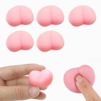 5/20pcs Decompression Toy Peach Bum Sticker Squeeze Stereo Relieve Stress Prizes for Children's Birthdays and Small Gift Presents
