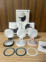Portable Multi-functional Magnetic Fill Light with Foldable Beauty Mirror for Mobile Live Streaming and Selfies rožinė