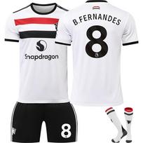 2024-25 Manchester United 2nd Away #8 B.FERNANDES Sport Training Jersey Set with Socks Teens Kids Adults Football Kits 16