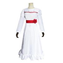 Annabelle Horror Doll White Dress Halloween Costume M baltos suknelės spalva