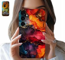 Samsung Galaxy S24 Fe Tok Elegáns Márvány Kő Minták + Fólia