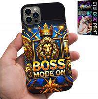 Etui Do Iphone 11 Pro - Boss Lew Z Koroną Na Tarczy Case + Folia