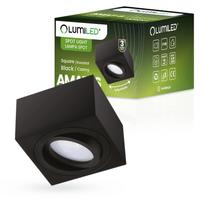 Surface-Mounted Halogen Spot Tube Movable Square Black 50Mm