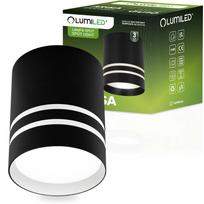 Surface-Mounted Halogen Spot Tube Arisa Gu10 Round Black 80Mm