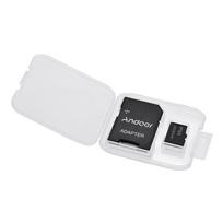 Andoer 64GB 10 klasės atminties kortelė TF kortelė + TF kortelės adapteris fotoaparatui, automobilio fotoaparatui, mobiliojo telefono stalui white