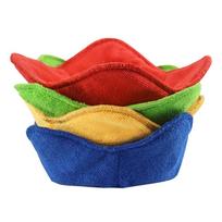 Daily Household Microwave Oven Food Heating Bowl Rack Hot and Soft Cold Multi-Color Safe Dish Pads Cover Kitchen Tool Washable 4Pcs red