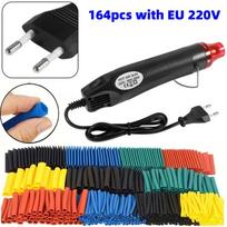 164/328/560/1120Pcs Heat Shrink Tubing Kit Hot Air Gun Heat Gun with Heat Shrink Tube EU US 110V 220V Heat Shrink Tubing Kit 2:1