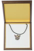 Chihuahua short-haired, Chihuahua smooth - Dog necklace in gift box, silver-plated locket for dog fan, striking pendant by Art-Dog brand sidabras