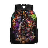 Anime FNAF Animacinis Paauglių Kuprinė Dovana Studentui Verslui Fredžio Žaidimo Dieninė Kuprinė Vyrams Moterims Kolegijai Drobės Krepšiai One Size