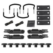 23 Pieces Quick Installation Roof Rack Attachment Kit Including Straps for Easy Assembly in Minutes Without Tools 1