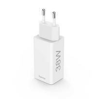 Hama Mini 38W, GaN PD/QC 3.0 (1x USB-C, 1x USB-A), white