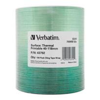 Verbatim CD-R 700MB 52x Thermal Printable 100 pcs 43792