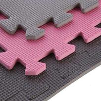 ONE FITNESS Puzzle mat multipack MP10 pink-grey