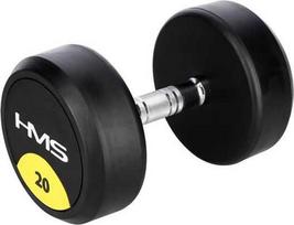HMS HG PRO rubberized dumbbell 1 x 20 kg.